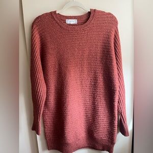 Burnt Orange Sweater Dress